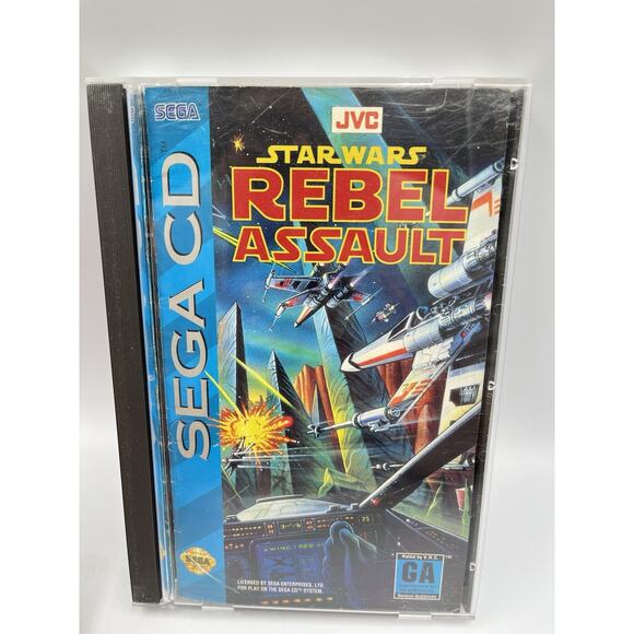 Sega CD Game Star Wars Rebel Assault CIB Complete In Box Great Shape ! - Picture 1 of 10